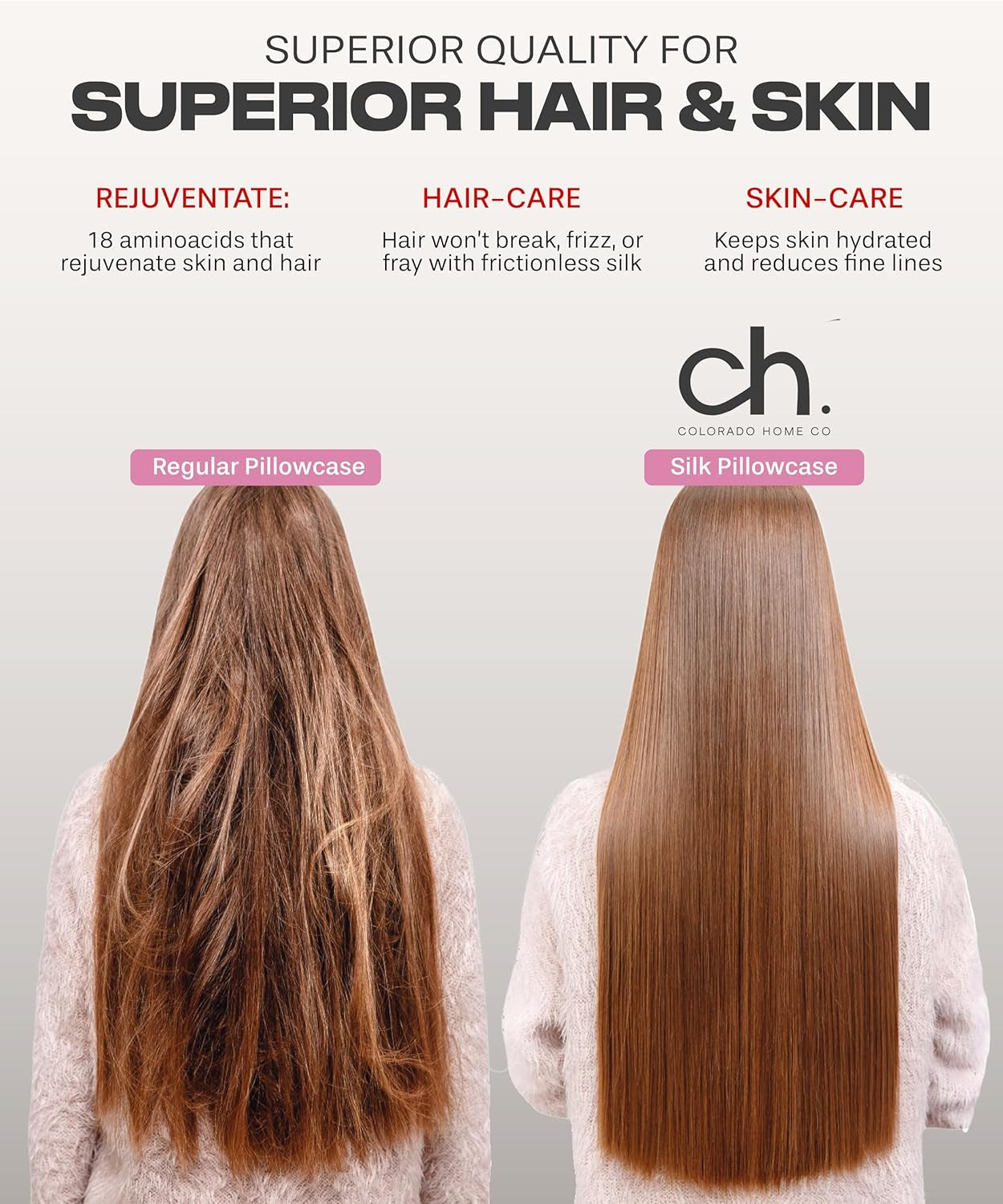 , 100% Mulberry Silk Pillowcase, King Size, Light Pink, 22 Momme, Zipper Closure, OEKO-TEX Certified